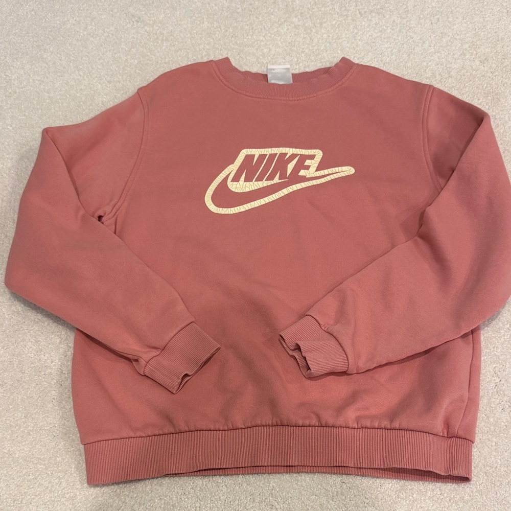 Girls Nike Pink Crewneck Sweatshirt - Size XL